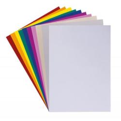PAKIET Zeszyt papierów kolorowych błyszczących GIMBOO, A5, 10 kartek, 80gsm, mix kolorów