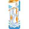 Linijka BIC Mix Tracing Ruler 3 sztuki w blisterze