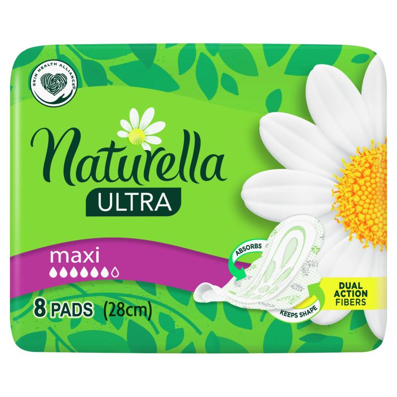 Naturella Ultra MAXI Podpaski ze skrzydełkami 8 sztuk