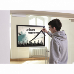 Ramka plakatowa Durable DURAFRAME A2 czarna samoprzylepna magnetyczna 50 x 70 cm z właściwościami antyodblaskowymi