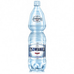 Woda CISOWIANKA, gazowana, butelka plastikowa, 1,5l, 6 szt. - 1