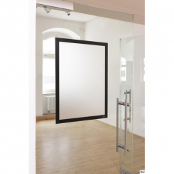 Ramka plakatowa Durable DURAFRAME A2 czarna samoprzylepna magnetyczna 50 x 70 cm z właściwościami antyodblaskowymi