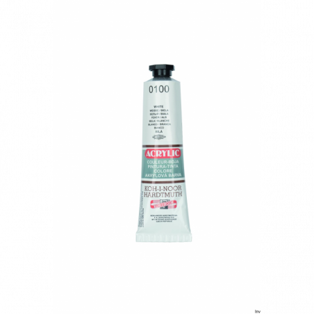 Farba akrylowa Koh-i-noor ACRYLIC 40ml biała 162711