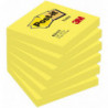 Karteczki samoprzylepne POST-IT (654NY), 76x76mm, 1x100 kart., jaskrawy żółty