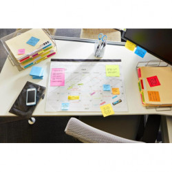 Karteczki samoprzylepne POST-IT (654NY), 76x76mm, 1x100 kart., jaskrawy żółty