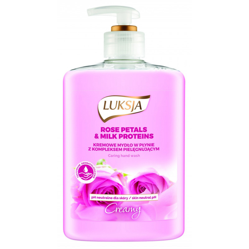 Mydło w płynie LUKSJA Mleko i płatki róż, 500ml