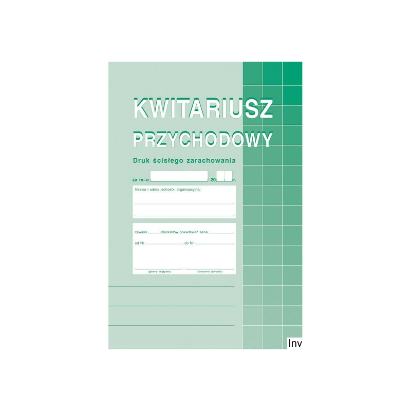 Kwitariusz przychodowy A5 60 kartek 1+2 DOTTS