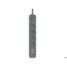 Tracer Listwa Zasilająca Antyprzepięciowa Power Line+ 1.5 m (4 gniazda + 3 USB A, 5V, 2,4A)