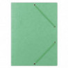PAKIET Teczka z gumką OFFICE PRODUCTS, preszpan, A4, 390gsm, 3-skrz., jasnozielona