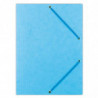 PAKIET Teczka z gumką OFFICE PRODUCTS, preszpan, A4, 390gsm, 3-skrz., jasnoniebieska