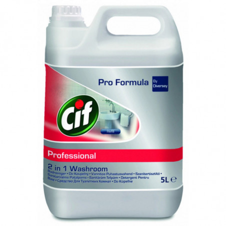 Preparat CIF Diversey 2w1, do mycia sanitariatów i łazienek, 5l
