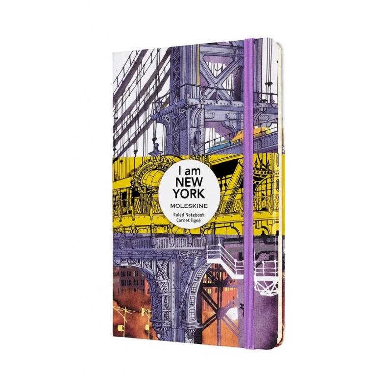 Notatnik MOLESKINE Nowy Jork, L, 13x21cm, w linie, edycja limitowana