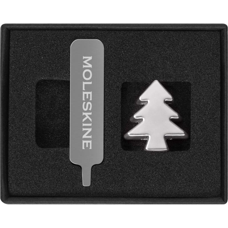 Przypinka MOLESKINE Choinka, srebrna