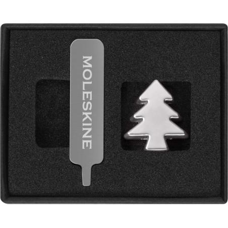 Przypinka MOLESKINE Choinka, srebrna