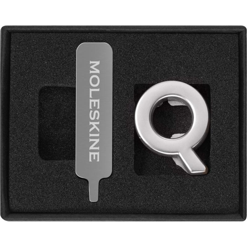 Przypinka MOLESKINE Q, srebrna