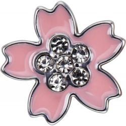 Przypinka MOLESKINE Sakura Pin Crystal Flower 2025, różowa