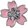 Przypinka MOLESKINE Sakura Pin Crystal Flower 2025, różowa