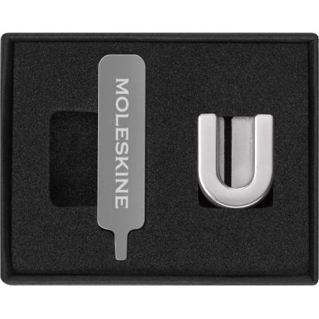 Przypinka MOLESKINE U, srebrna