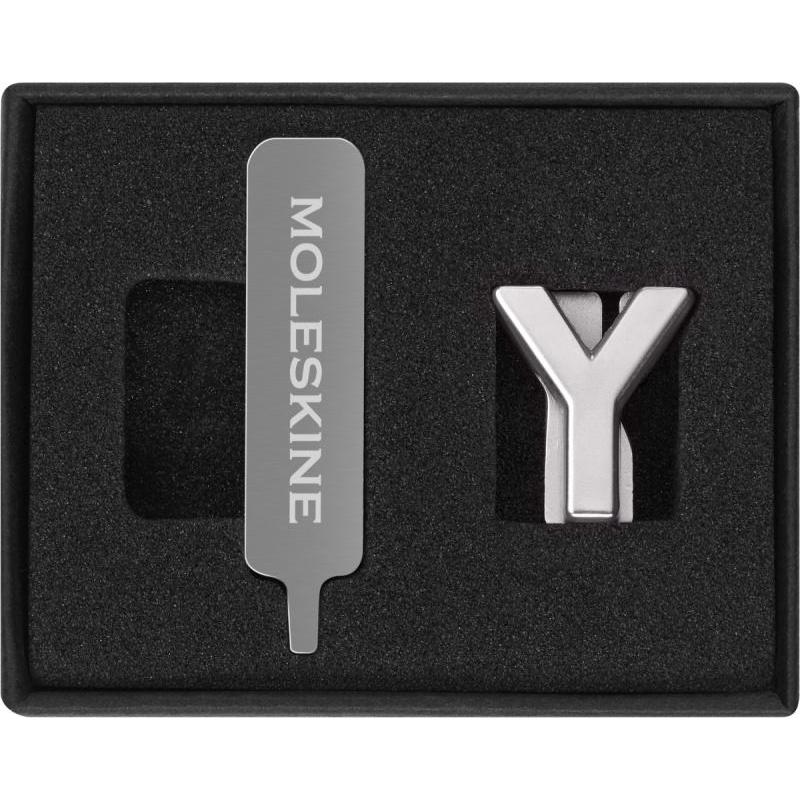 Przypinka MOLESKINE Y, srebrna