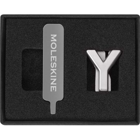 Przypinka MOLESKINE Y, srebrna