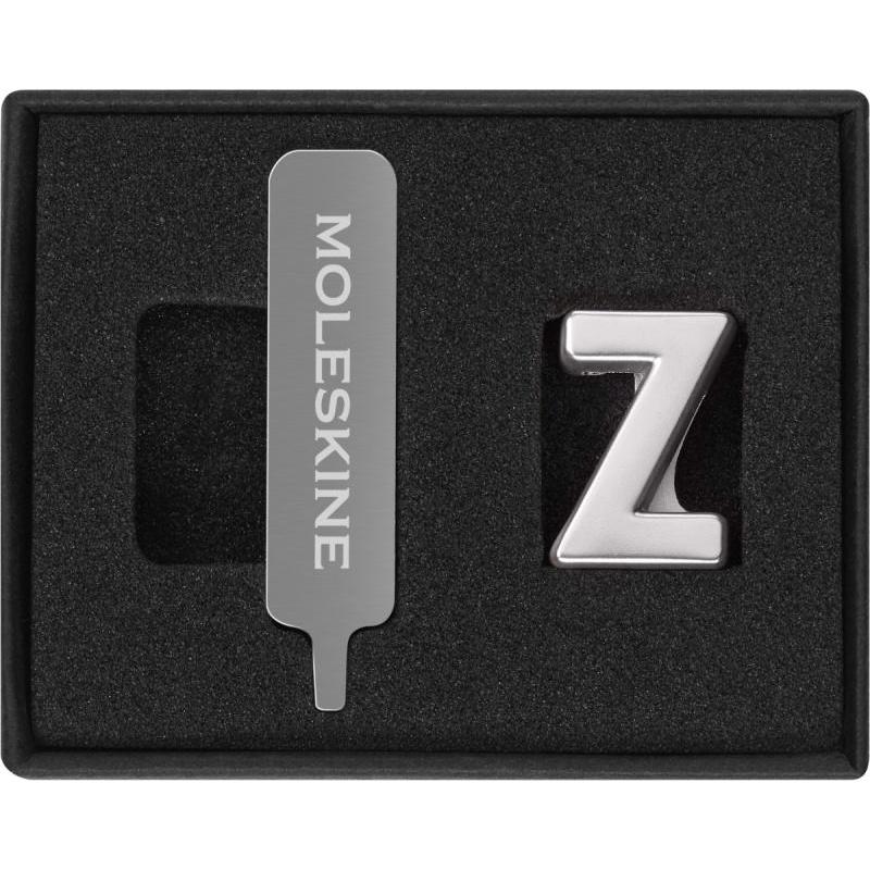 Przypinka MOLESKINE Z, srebrna