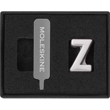 Przypinka MOLESKINE Z, srebrna