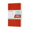 Zestaw 2 zeszytów MOLESKINE Volant, P, 9x14cm, gładki, 80 stron, coral orange/aquamarine