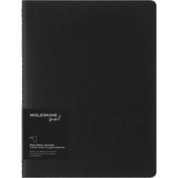 Zestaw 2 zeszytów MOLESKINE Smart Cahier, XL, 19x25cm, w linie, czarny