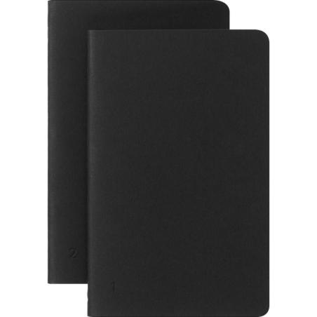 Zestaw 2 zeszytów MOLESKINE Smart Cahier, P, 9x14cm, w linie, czarny