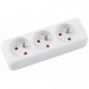 Przedłużacz OFFICE PRODUCTS, 3 gniazda, 1,5m, z uziemieniem, biały