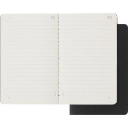 Zestaw 2 zeszytów MOLESKINE Smart Cahier, P, 9x14cm, w linie, czarny