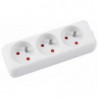 Przedłużacz OFFICE PRODUCTS, 3 gniazda, 3m, z uziemieniem, biały
