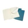 Zestaw 3 zeszytów MOLESKINE Cahier Journals, L, 13x21cm, w linie, 80 stron, brisk blue