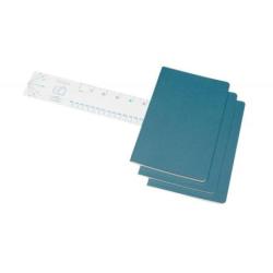 Zestaw 3 zeszytów MOLESKINE Cahier Journals, L, 13x21cm, w linie, 80 stron, brisk blue