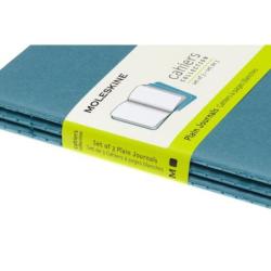 Zestaw 3 zeszytów MOLESKINE Cahier Journals, P, 9x14cm, gładki, 64 strony, brisk blue