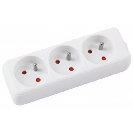Przedłużacz OFFICE PRODUCTS, 3 gniazda, 5m, z uziemieniem, biały