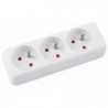 Przedłużacz OFFICE PRODUCTS, 3 gniazda, 5m, z uziemieniem, biały