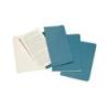 Zestaw 3 zeszytów MOLESKINE Cahier Journals, P, 9x14cm, w linie, 64 strony, brisk blue