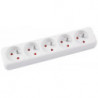 Przedłużacz OFFICE PRODUCTS, 5 gniazd, 1,5m, z uziemieniem, biały