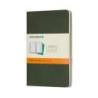 Zestaw 3 zeszytów MOLESKINE Cahier Journals, P, 9x14cm, w linie, 64 strony, myrtle green