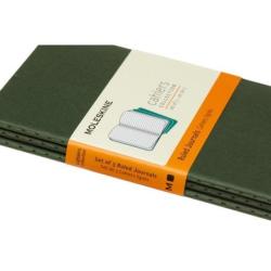 Zestaw 3 zeszytów MOLESKINE Cahier Journals, P, 9x14cm, w linie, 64 strony, myrtle green
