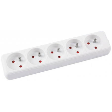 Przedłużacz OFFICE PRODUCTS, 5 gniazd, 3m, z uziemieniem, biały