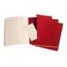 Zestaw 3 zeszytów MOLESKINE Cahier, XL, 19x25cm, gładki, 120 stron, cranberry red
