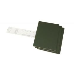 Zestaw 3 zeszytów MOLESKINE Cahier, XL, 19x25cm, gładki, 120 stron, myrtle green