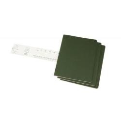 Zestaw 3 zeszytów MOLESKINE Cahier, XL, 19x25cm, w linie, 120 stron, myrtle green