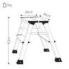Aluminiowa drabinka Q-CONNECT, 2-stopniowa