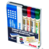 Marker suchościeralny PENTEL komplet 4 sztuki w etui z gąbką MW85-ST4ABCDPL
