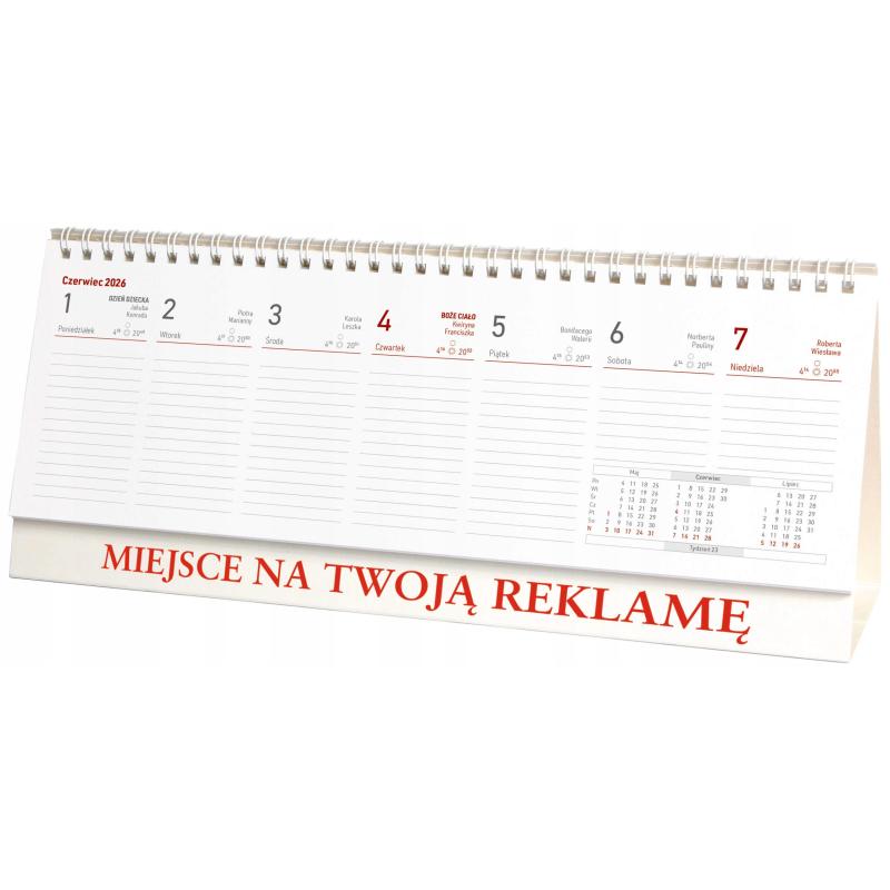 Terminarz Stojący Tygodniowy KB039B Mix 2026 Wokół Nas