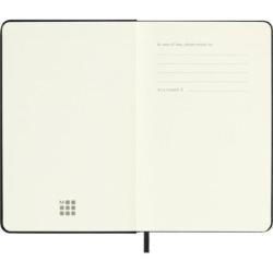 Kalendarz dzienny MOLESKINE 2026, 12M, P, twarda oprawa, 9x14cm, czarny