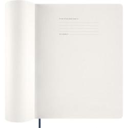 Kalendarz tygodniowy vertykalny MOLESKINE 2026, 15M, XXL, miękka oprawa, 23,5x28cm, sapphire blue